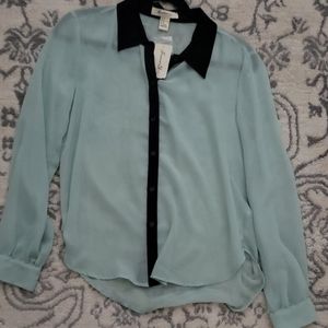 Mint color blouse